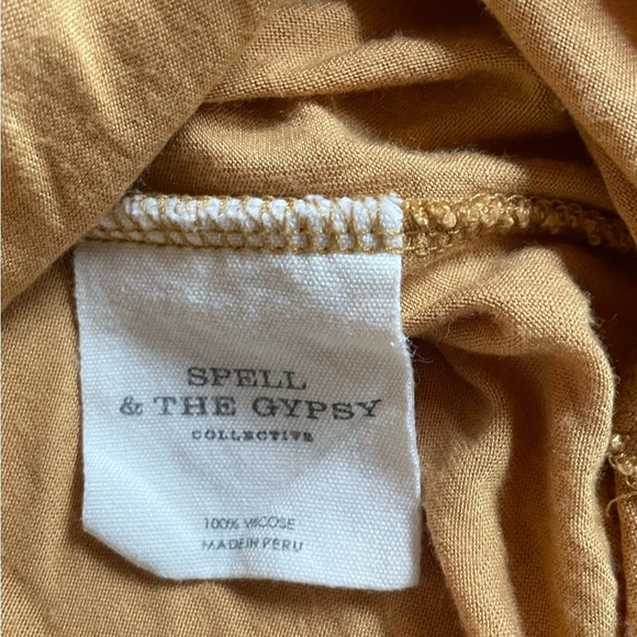 Spell | Mustard Wild Child Raglan Tee Dress | L - Picture 12 of 16